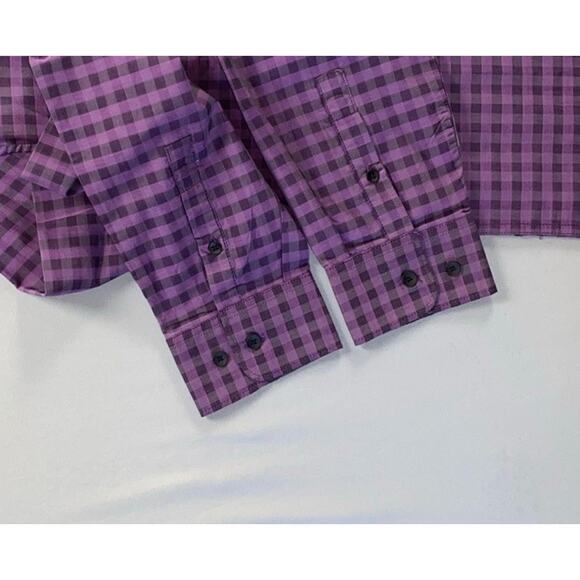 Kenneth Cole Reaction Super Slim Fit Long Sleeve Button Front Sport Shirt. L NWT - Picture 4 of 7